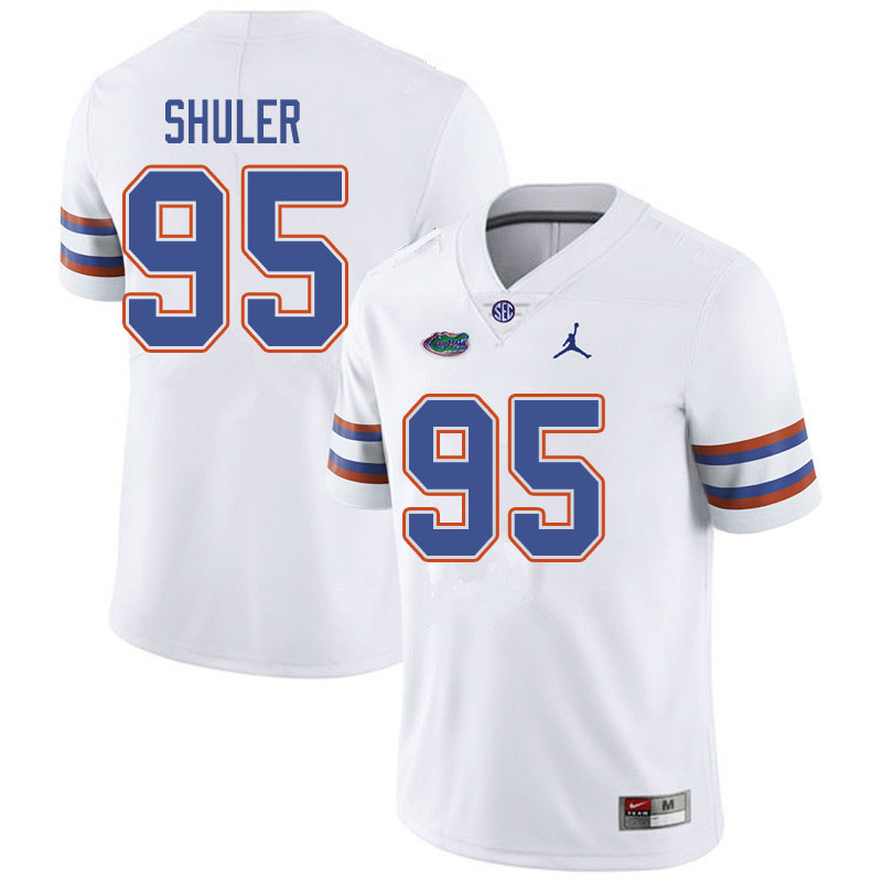 Jordan Brand Men #95 Adam Shuler Florida Gators College Football Jerseys Sale-White